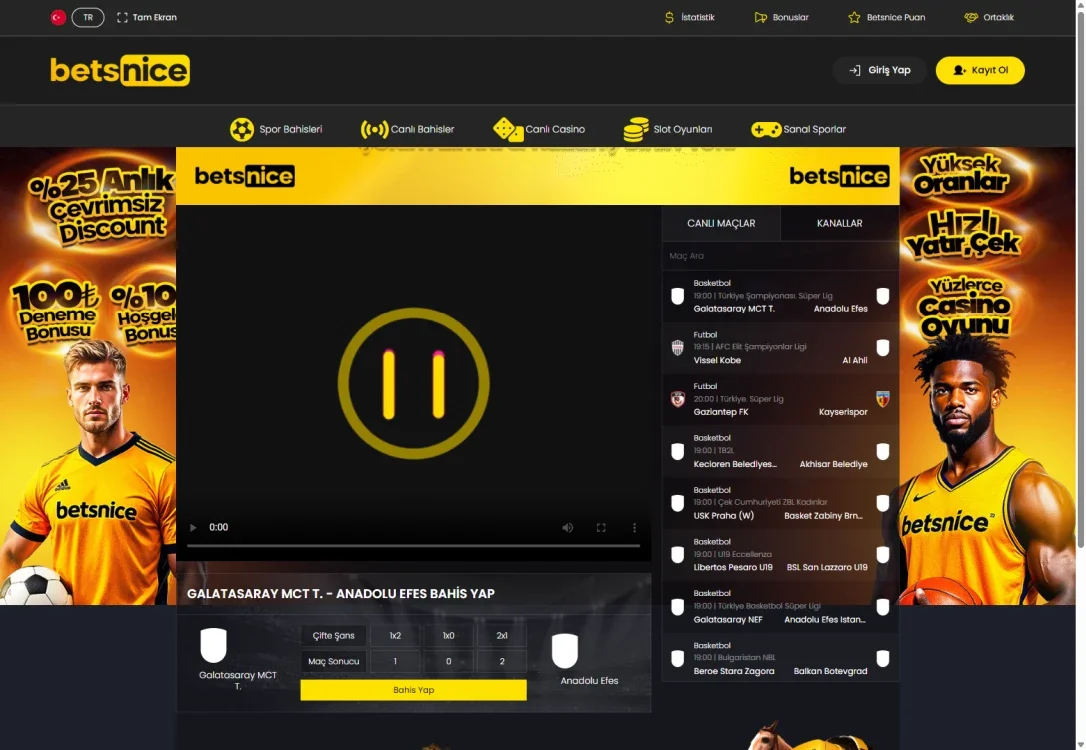 Betsnice Tv ekran görüntüsü