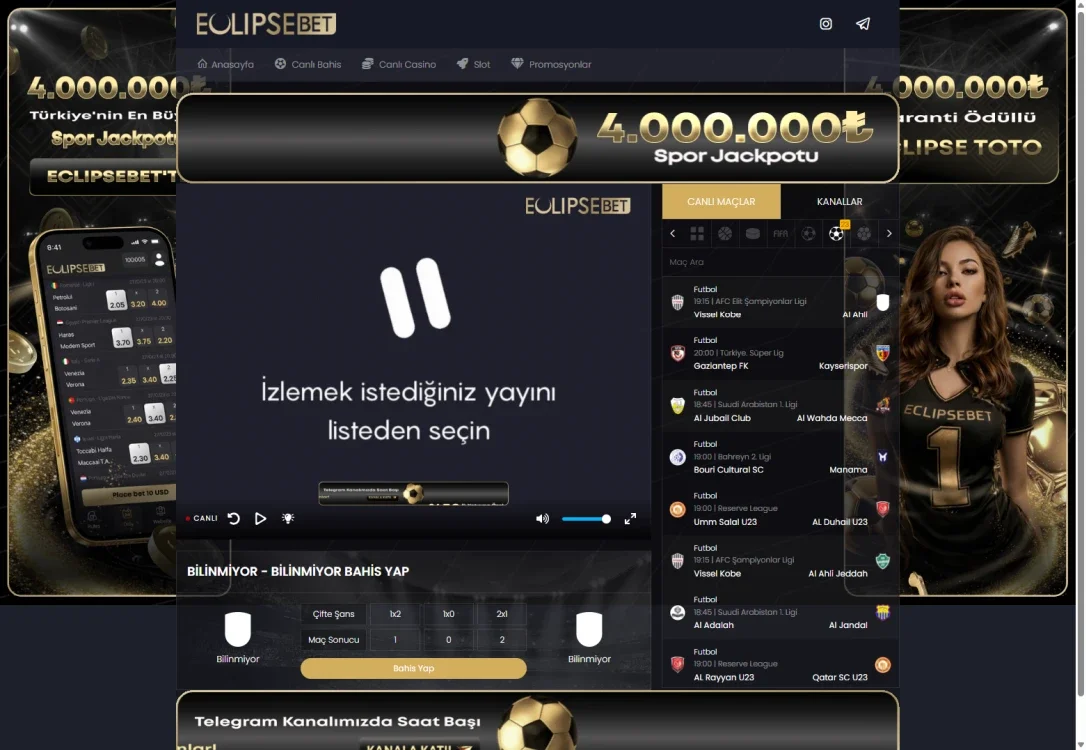 Eclipsebet Tv ekran görüntüsü