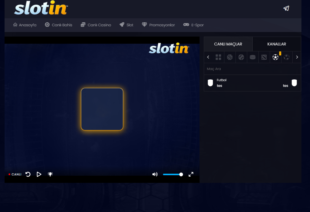 Slotin TV ekran görüntüsü